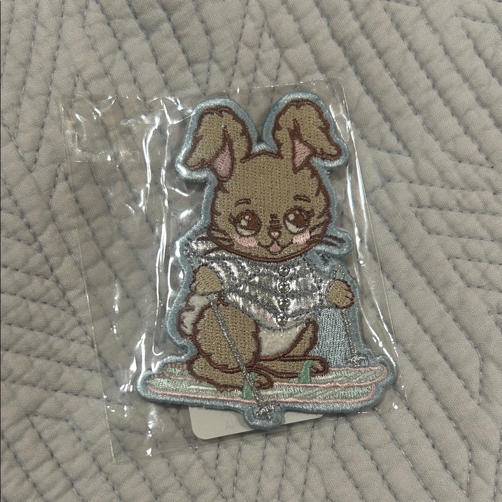Stoney Clover Lane Ski Bunny Patch with metallic accents